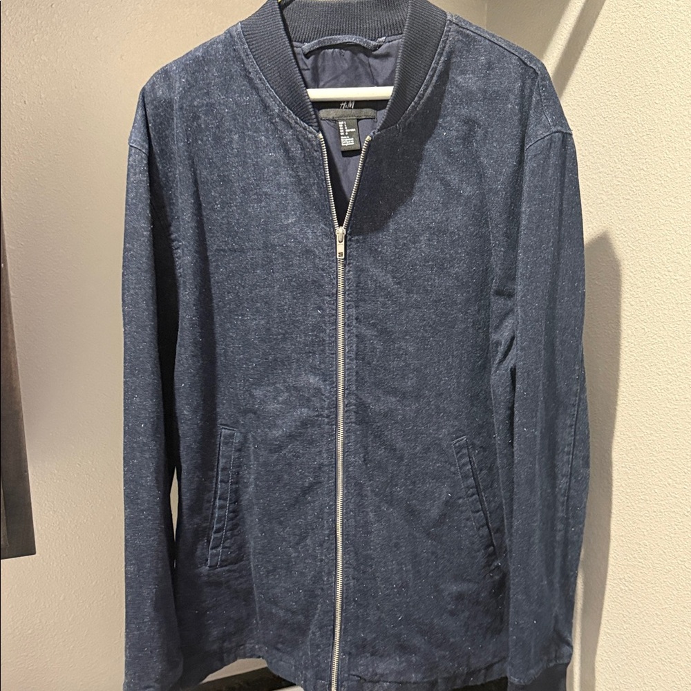 H&M Navy Zip-Up Jacket